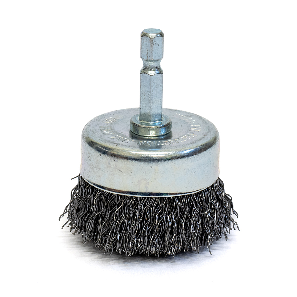 Drill Cup Brush Crimped Steel Wire 50mm